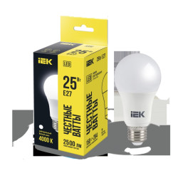 Лампа LED A80 груша 25Вт 230В 4000К E27 IEK