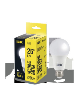 Лампа LED A80 груша 25Вт 230В 4000К E27 IEK