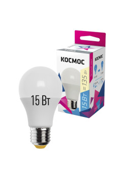 Лампа светодиодная/ Лампа светодиодная LED 15Вт 220В Е27 D60х108 3000 теплый A60