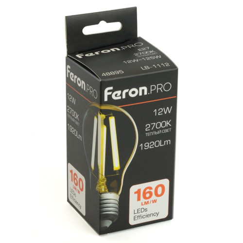 Лампа светодиодная/ Лампа светодиодная LED 12вт Е27 теплый FILAMENT .PRO