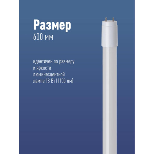 Лампа светодиодная/ Лампа светодиодная LED 10Вт T8 G13 D25х600 4000К белый 1100 лм