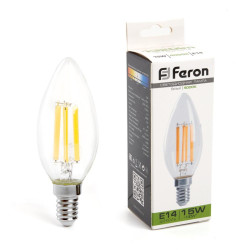 Лампа светодиодная/ Лампа светодиодная LED 15вт Е14 белый свеча FILAMENT