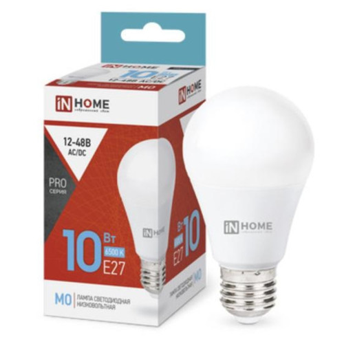 Лампа светодиодная низковольтная/ Лампа светодиодная низковольтная LED-MO-PRO 10Вт 12-48В Е27 6500К 900Лм IN HOME