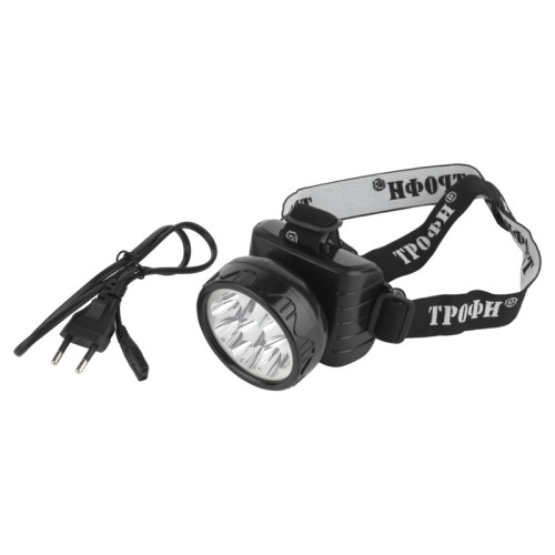 Фонарь налобный светодиодный/ Фонарь налобный светодиодный 4Вт 50Лм IP40 LED 2 режима аккумуляторный TG9 черный