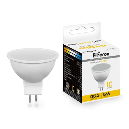 Лампа светодиодная/ Лампа светодиодная LED 5вт 230в G5.3 теплый