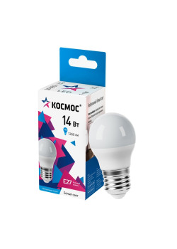 Лампа светодиодная/ Лампа светодиодная LED 14Вт Шар 220В Е27 D45х80 4500К белый 1260 лм