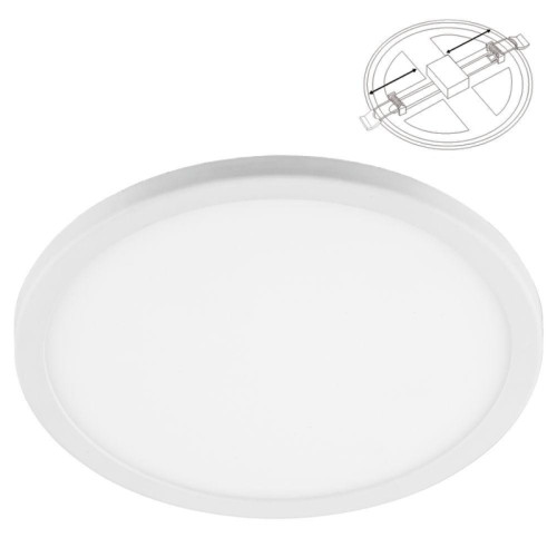 Светильник светодиодный ДВО/ Светильник светодиодный ДВО-14w 4000K 1120Лм slim белый с регулируемым монтажным диаметром (до 160мм)