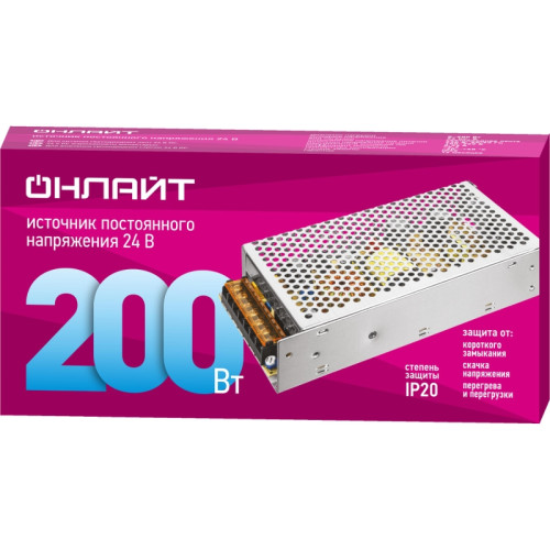 Драйвер/ Драйвер 200w OD-P200-IP20-24V