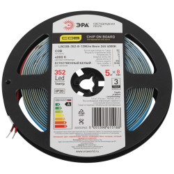 Лента светодиодная/ Лента светодиодная 12Вт/м 24В 4000К IP20 352LED/м LRCOB-352-8-12W/m 8mm 24V 4000K