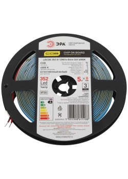 Лента светодиодная/ Лента светодиодная 12Вт/м 24В 4000К IP20 352LED/м LRCOB-352-8-12W/m 8mm 24V 4000K