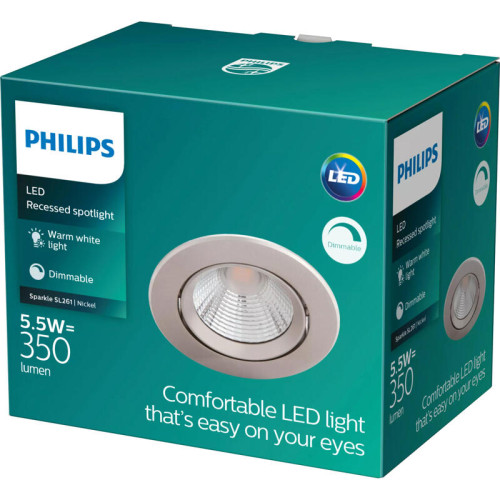 Встраиваемый светильник Philips/ Встраиваемый светильник SPARKLE SL261 RD 070 5.5W 27K N HV R