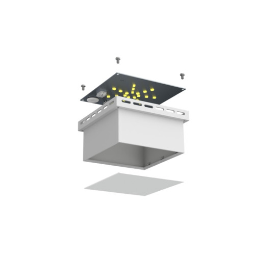 Светильник светодиодный ДВО/ Светильник светодиодный ДВО-8w 800Лм 4000К opal-sand IP40 LED-GR
