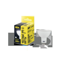 Лампа LED MR16 софит 9Вт 230В 4000К GU5.3 IEK