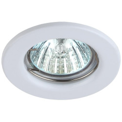 Светильник штампованный/ Светильник штампованный MR16,12V/220V, 50W белый ST1 WH