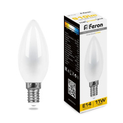 Лампа светодиодная/ Лампа светодиодная LED 11вт Е14 теплый матовая свеча FILAMENT