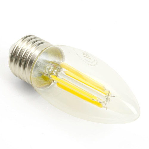 Лампа светодиодная/ Лампа светодиодная LED 6вт Е27 белый свеча FILAMENT .PRO