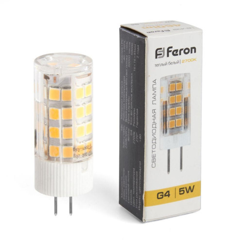 Лампа светодиодная/ Лампа светодиодная LED 5вт 230в G4 теплый капсульная