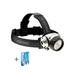 Фонарь налобный/ Фонарь налобный, XPE LED + 6 SMD, 3 батарейки ААА, 250Lm