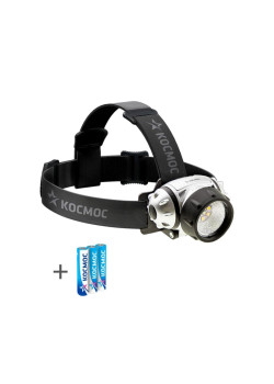 Фонарь налобный/ Фонарь налобный, XPE LED + 6 SMD, 3 батарейки ААА, 250Lm