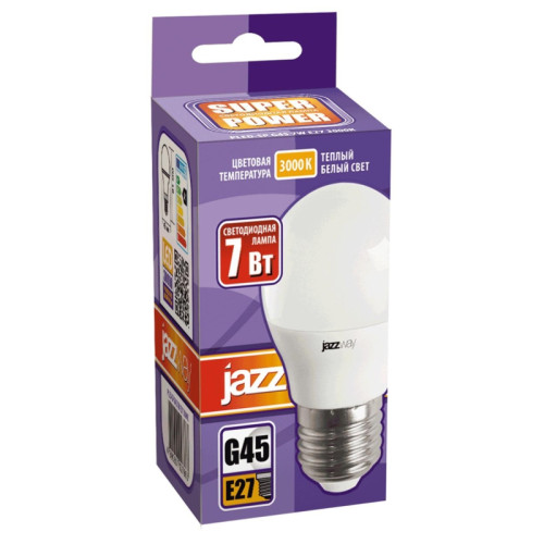 Лампа светодиодная/ Лампа светодиодная LED 7Вт E27 530Лм 230V/50Hz теплый матовый шар SP Лампа светодиодная/ Лампа светодиодная LED 7Вт E27 530Лм 230V/50Hz теплый матовый шар SP