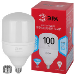 Лампа светодиодная/ Лампа светодиодная LED 100 Вт 9800Лм 4000К T140 нейтральный E27/E40 (переходник) 170-265В LED POWER T140-100W-4000-E27/E40 Red Line