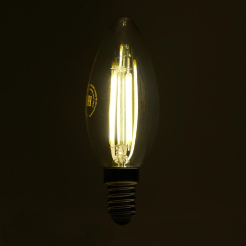 Лампа светодиодная/ Лампа светодиодная LED 6вт Е14 теплый свеча FILAMENT .PRO Лампа светодиодная/ Лампа светодиодная LED 6вт Е14 теплый свеча FILAMENT .PRO
