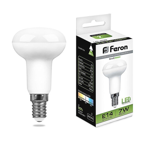 Лампа светодиодная/ Лампа светодиодная LED зеркальная 7вт Е14 R50 белый