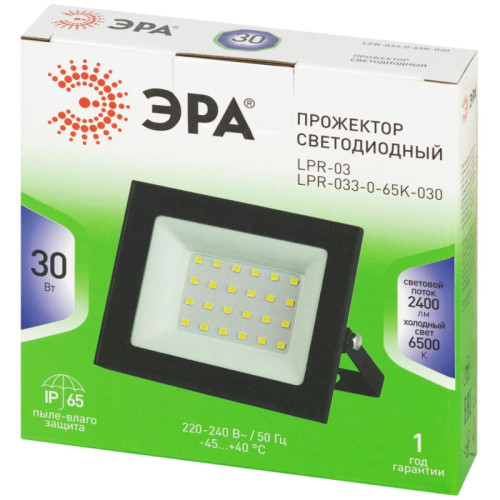 Прожектор светодиодный/ Прожектор светодиодный ДО-30Вт 2400Лм 6500K IP65 LPR-033-0-65K-030 GREEN LINE