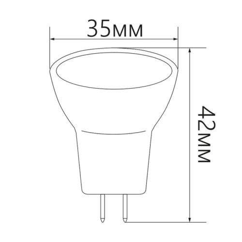 Лампа светодиодная/ Лампа светодиодная LED 3вт 230в G5.3 MR11 белый