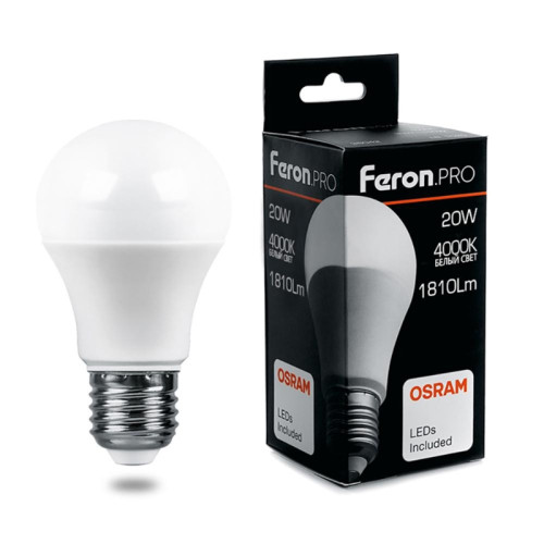 Лампа светодиодная/ Лампа светодиодная LED 20вт Е27 белый .PRO