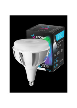 Лампа светодиодная/ Лампа светодиодная LED 200Вт 220В E40 D170х248 4500К белый 19000 лм