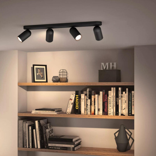 Потолочный светильник Philips/ Потолочный светильник PONGEE bar/tube black 4xNW 230V