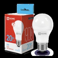 Лампа светодиодная/ Лампа светодиодная LED-A60-VC 20Вт 230В Е27 6500К 1900Лм IN HOME