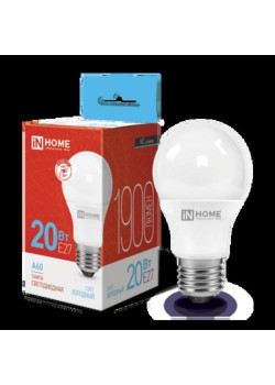 Лампа светодиодная/ Лампа светодиодная LED-A60-VC 20Вт 230В Е27 6500К 1900Лм IN HOME