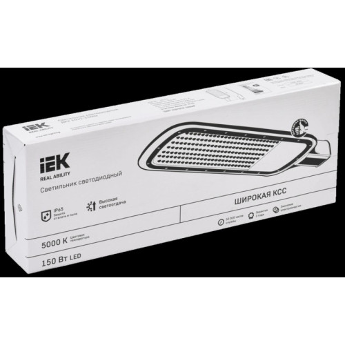Светильник LED консольный ДКУ 1012-150Ш 5000К IP65 серый IEK Светильник LED консольный ДКУ 1012-150Ш 5000К IP65 серый IEK
