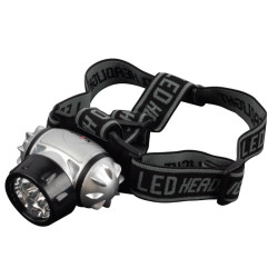 Фонарь светодиодный NPT-H04-3AAA 7LED налобный пластик