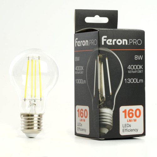 Лампа светодиодная/ Лампа светодиодная LED 8вт Е27 белый FILAMENT .PRO