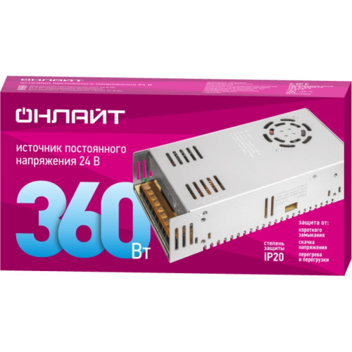 Драйвер/ Драйвер 360w OD-P360-IP20-24V