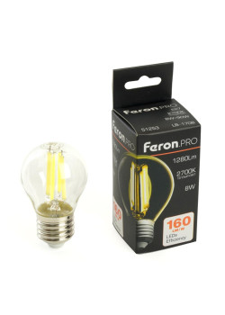 Лампа светодиодная/ Лампа светодиодная LED 8вт Е27 теплый шар FILAMENT .PRO
