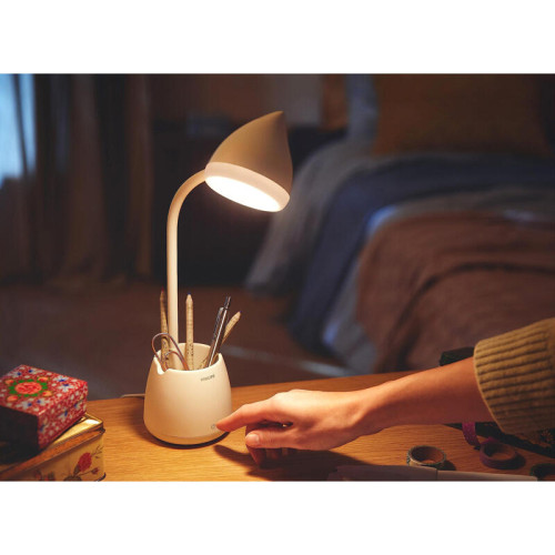 Настольная лампа Philips/ Настольная лампа Hat DSK213 PT 4.5W 40K W USB 02