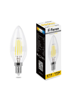 Лампа светодиодная/ Лампа светодиодная LED 11вт Е14 теплый свеча FILAMENT