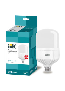 Лампа LED HP 30Вт 230В 4000К E27 IEK