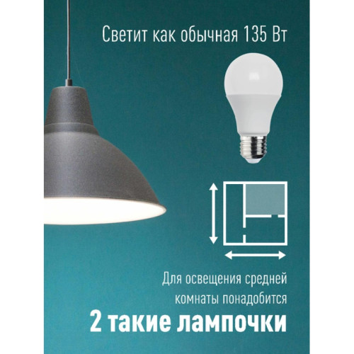Лампа светодиодная/ Лампа светодиодная LED 15Вт 220В Е27 D60х108 4500 белый A60