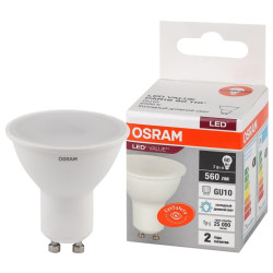Лампа светодиодная/ Лампа светодиодная LED 7 Вт GU10 6500К 560Лм спот 220 В (замена 60Вт) OSRAM