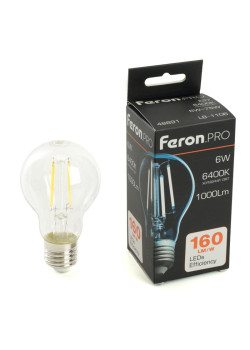 Лампа светодиодная/ Лампа светодиодная LED 6вт Е27 дневной FILAMENT .PRO