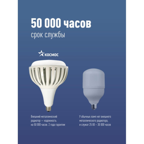 Лампа светодиодная/ Лампа светодиодная LED 200Вт 220В E40 D170х248 4500К белый 19000 лм