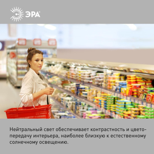 Лампа светодиодная/ Лампа светодиодная LED 60 Вт 5800Лм 4000К T120 нейтральный E27/E40 (переходник) 150-275В LED POWER T120-60W-4000-E27/E40 Red Line