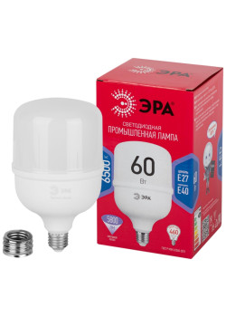 Лампа светодиодная/ Лампа светодиодная LED 60 Вт 5800Лм 6500К T120 холодный E27/E40 (переходник) 150-275В LED POWER T120-60W-6500-E27/E40 Red Line