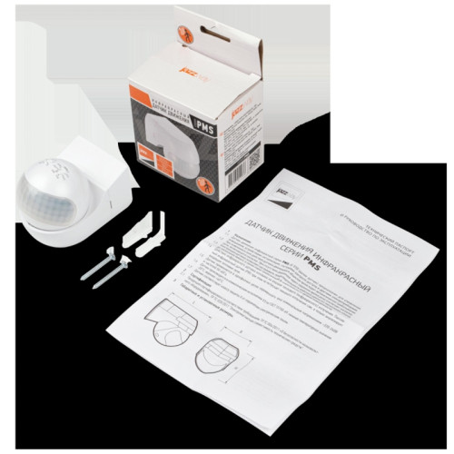 Датчик движения/ Датчик движения PMS-IR 010 800 Вт 180 градусов 12м IP44 WH