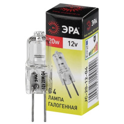 Лампа накаливания галогенная/ Лампа накаливания галогенная G4-JC-20W-12V (галоген, капсула, 20Вт, нейтр, G4) (100/1000/35000)